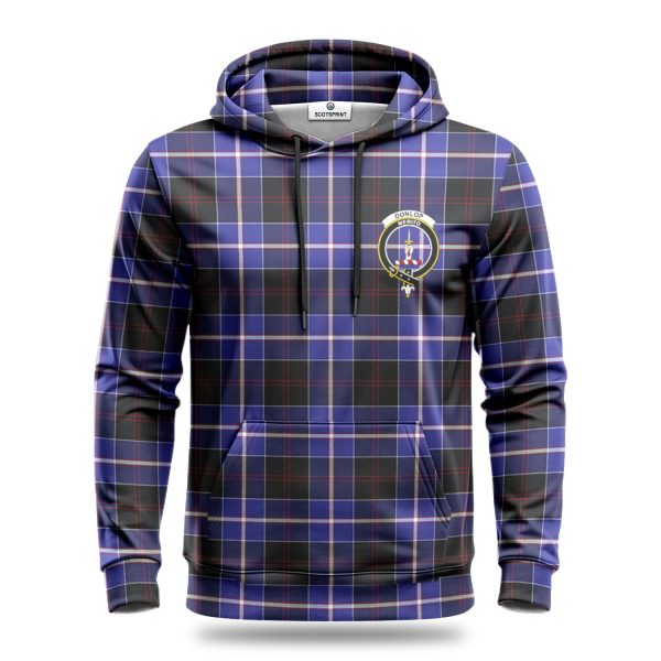 Dunlop Modern Tartan Crest Hoodie Discount - Image 2