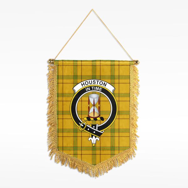 Houston Tartan Crest Wall Hanging Banner Hot on Sale