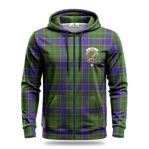 Adam Tartan Crest Hoodie Fashion - Image 3