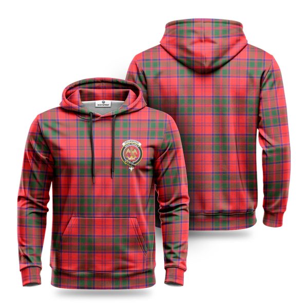 Drummond Modern Tartan Crest Hoodie Fashion
