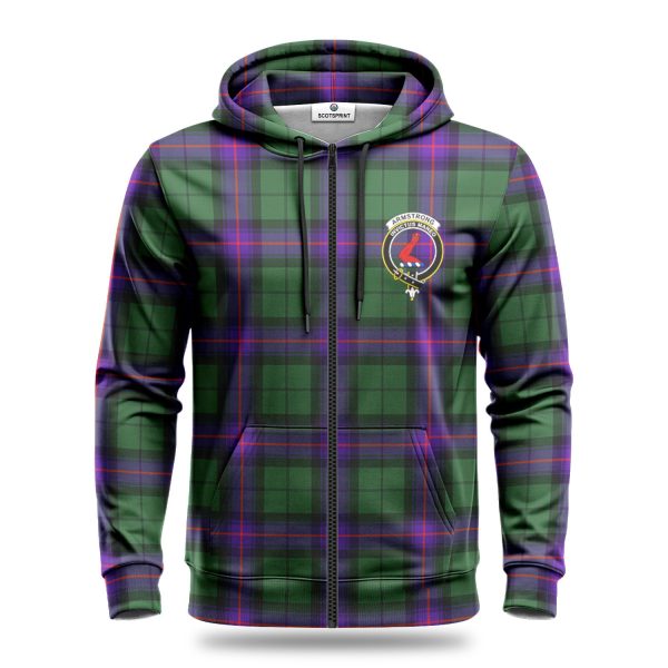 Armstrong Modern Tartan Crest Hoodie Online now - Image 3