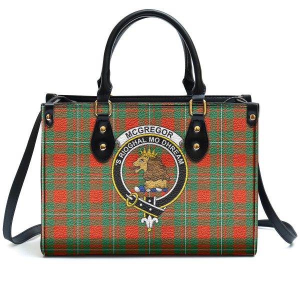 McGregor Ancient Tartan Crest Leather Handbag Discount - Image 2