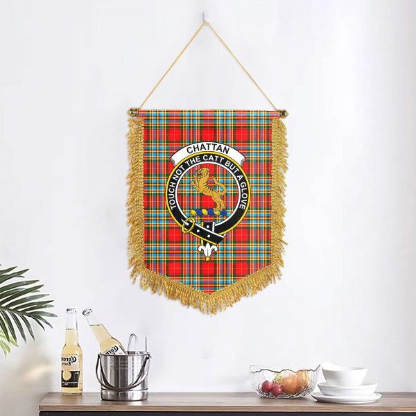 Chattan Tartan Crest Wall Hanging Banner Fashion - Image 2