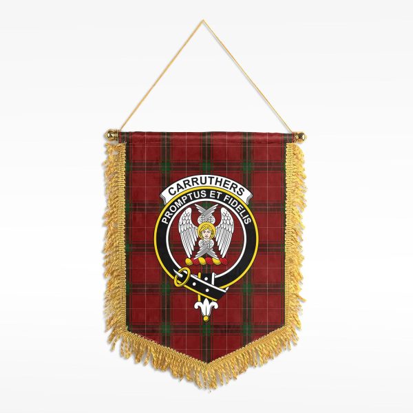 Carruthers Tartan Crest Wall Hanging Banner Fashion
