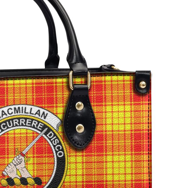 MacMillan Clan Tartan Crest Leather Handbag Discount - Image 5