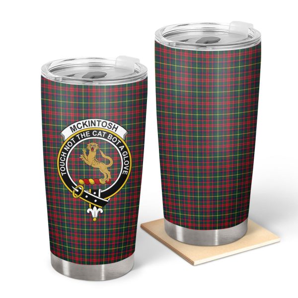 McKintosh Hunting Modern Tartan Crest Tumbler For Sale