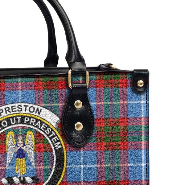 Preston Tartan Crest Leather Handbag Online Hot Sale - Image 5