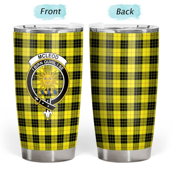 McLeod of Lewis Modern Tartan Crest Tumbler Sale - Image 3