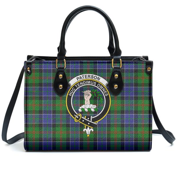 Paterson Tartan Crest Leather Handbag Online - Image 2