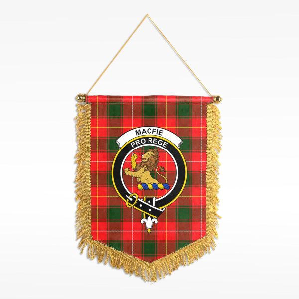 MacFie Tartan Crest Wall Hanging Banner on Sale