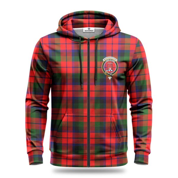MacNaughton Modern Tartan Crest Hoodie Online - Image 3