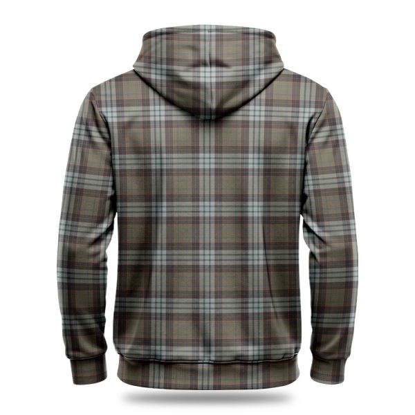 Stewart Old Weathered Tartan Crest Hoodie Supply - Image 4