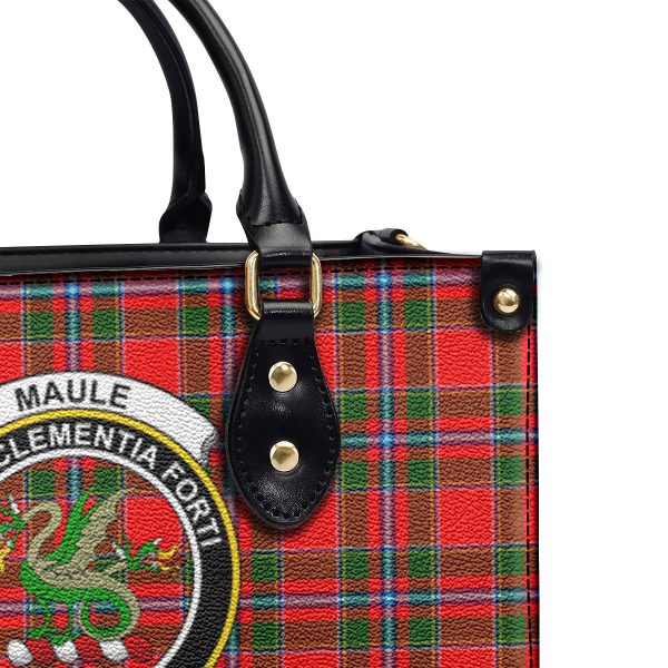 Maule Tartan Crest Leather Handbag Sale - Image 5