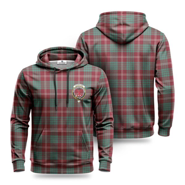 Crawford Modern Tartan Crest Hoodie Online Hot Sale