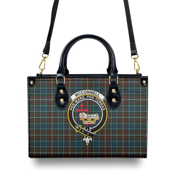 McConnell Tartan Crest Leather Handbag Online Hot Sale - Image 4