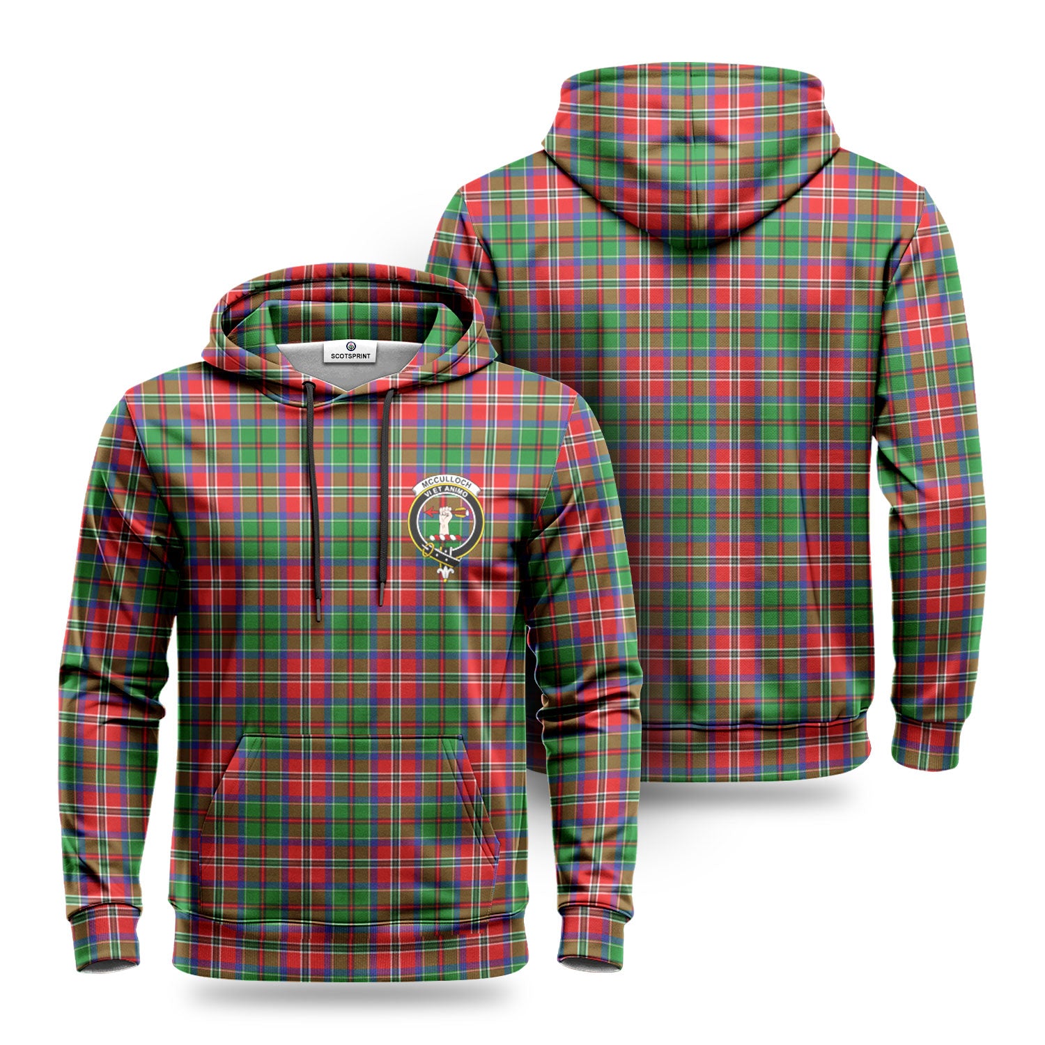 McCulloch Tartan Crest Hoodie Sale