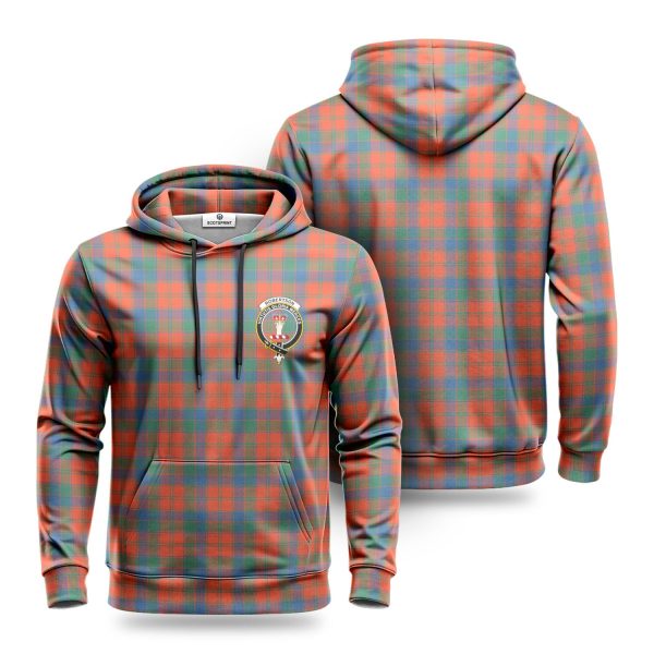 Robertson Ancient Tartan Crest Hoodie Discount