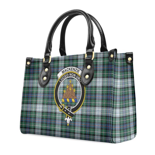 MacKenzie Dress Ancient Tartan Crest Leather Handbag Online Hot Sale - Image 3