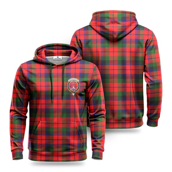 MacNaughton Modern Tartan Crest Hoodie Online
