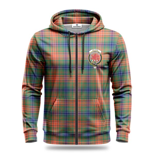 Wilson Ancient Tartan Crest Hoodie Online Sale - Image 3