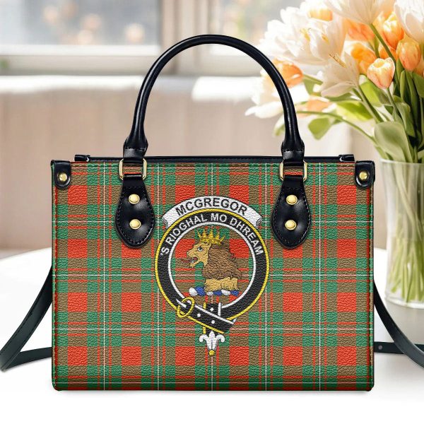 McGregor Ancient Tartan Crest Leather Handbag Discount