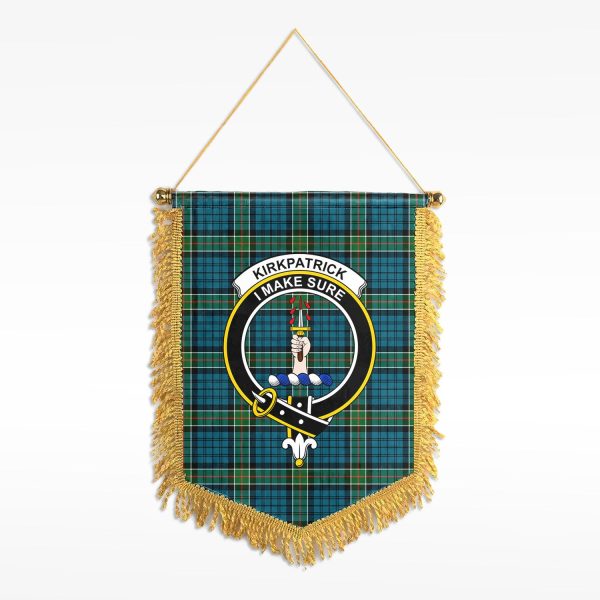 Kirkpatrick Ancient Tartan Crest Wall Hanging Banner For Cheap