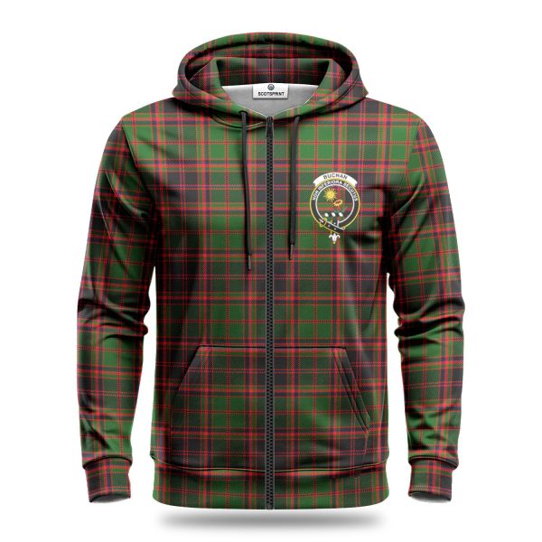 Buchan Modern Tartan Crest Hoodie For Cheap - Image 3