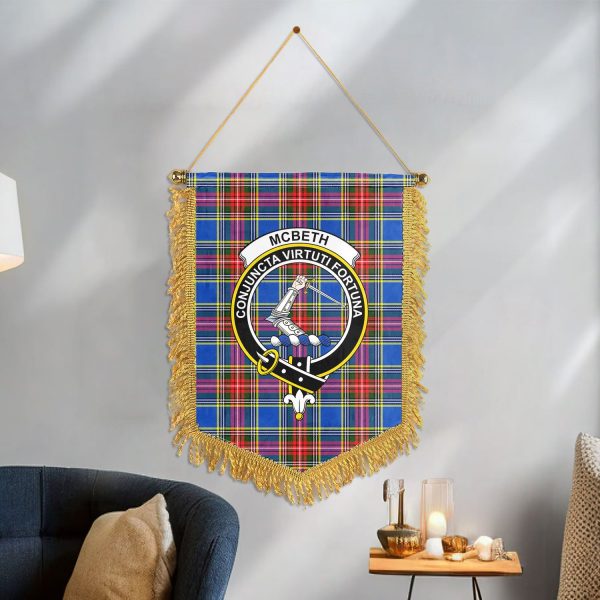 McBeth Modern Tartan Crest Wall Hanging Banner Hot on Sale - Image 3