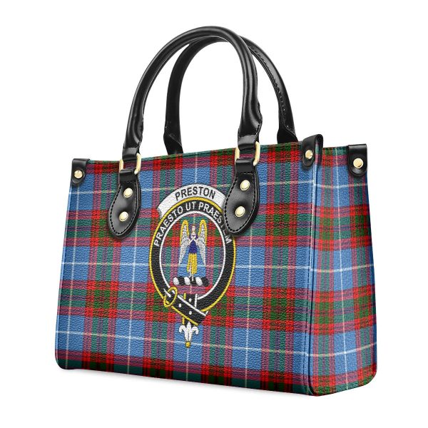 Preston Tartan Crest Leather Handbag Online Hot Sale - Image 3