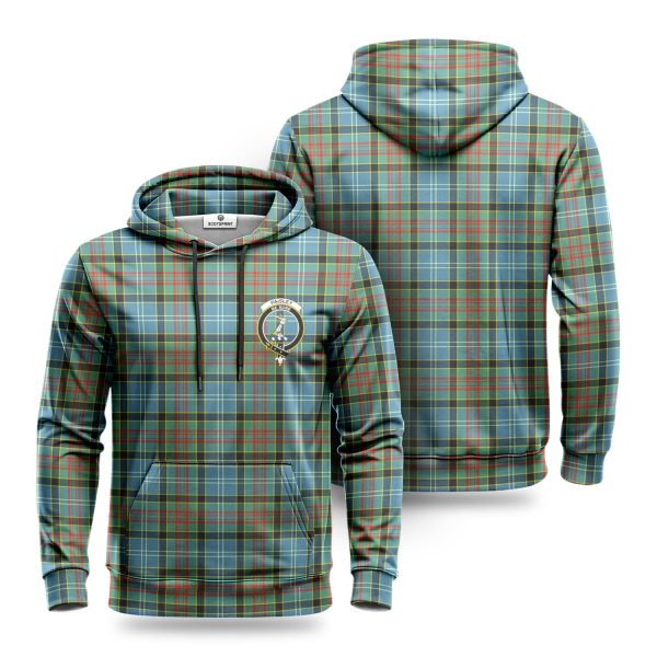 Paisley District Tartan Crest Hoodie Sale