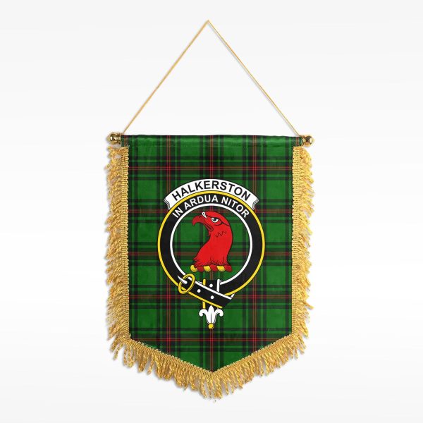Halkerston Tartan Crest Wall Hanging Banner Cheap