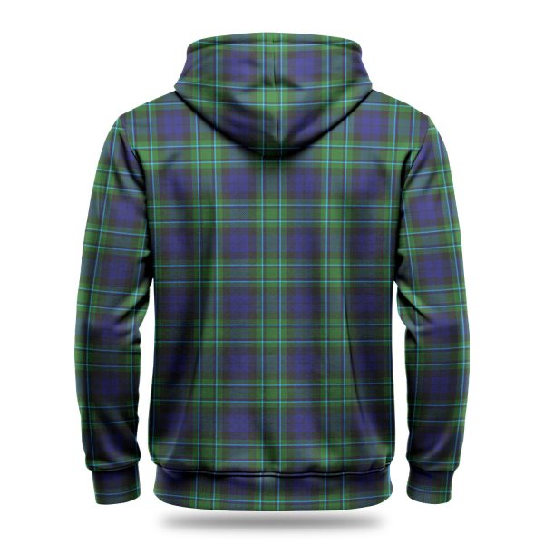MacCallum Modern Tartan Crest Hoodie Hot on Sale - Image 4