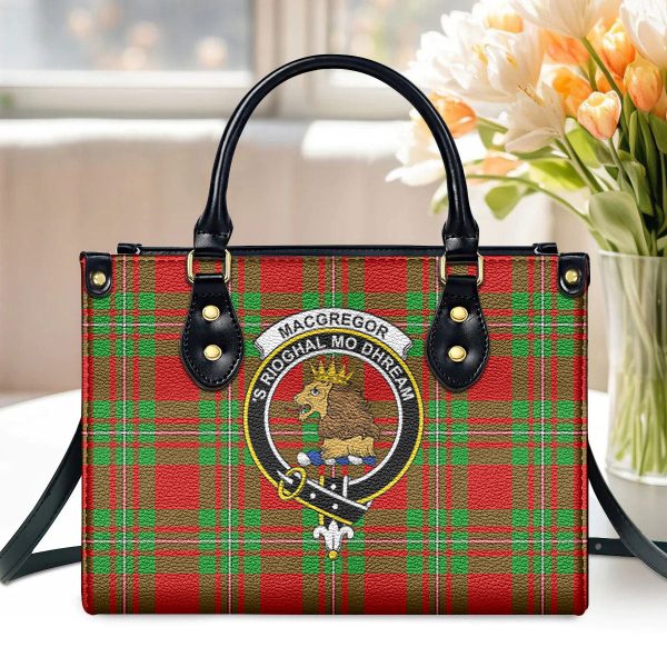 MacGregor Modern Tartan Crest Leather Handbag Online Hot Sale