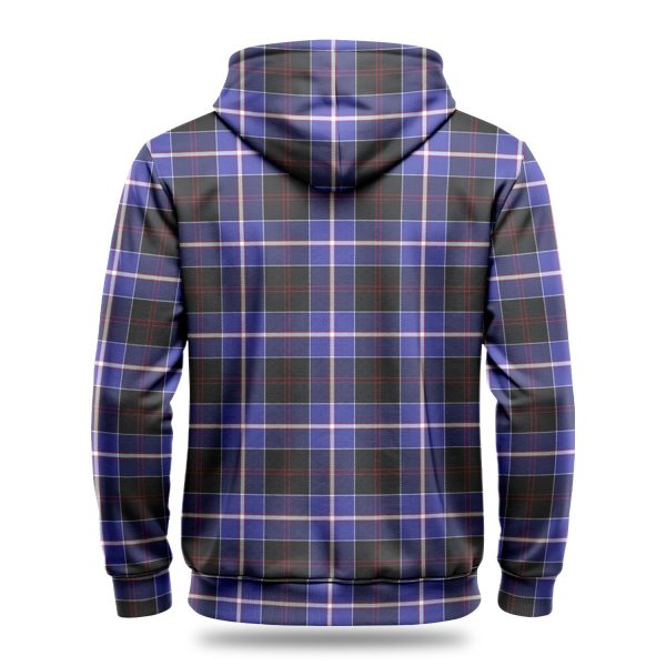 Dunlop Modern Tartan Crest Hoodie Discount - Image 4
