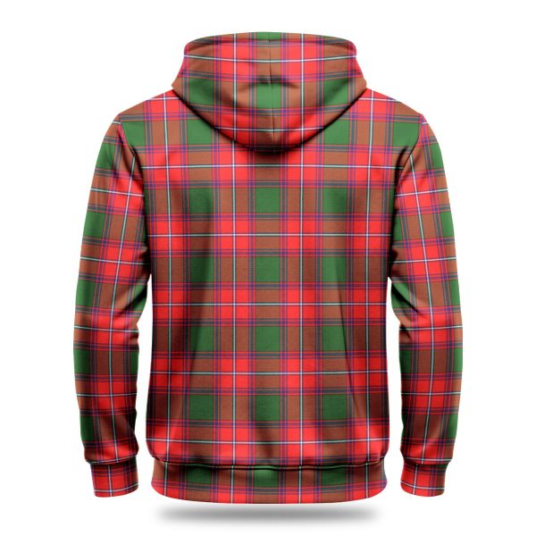 Rattray Modern Tartan Crest Hoodie Cheap - Image 4